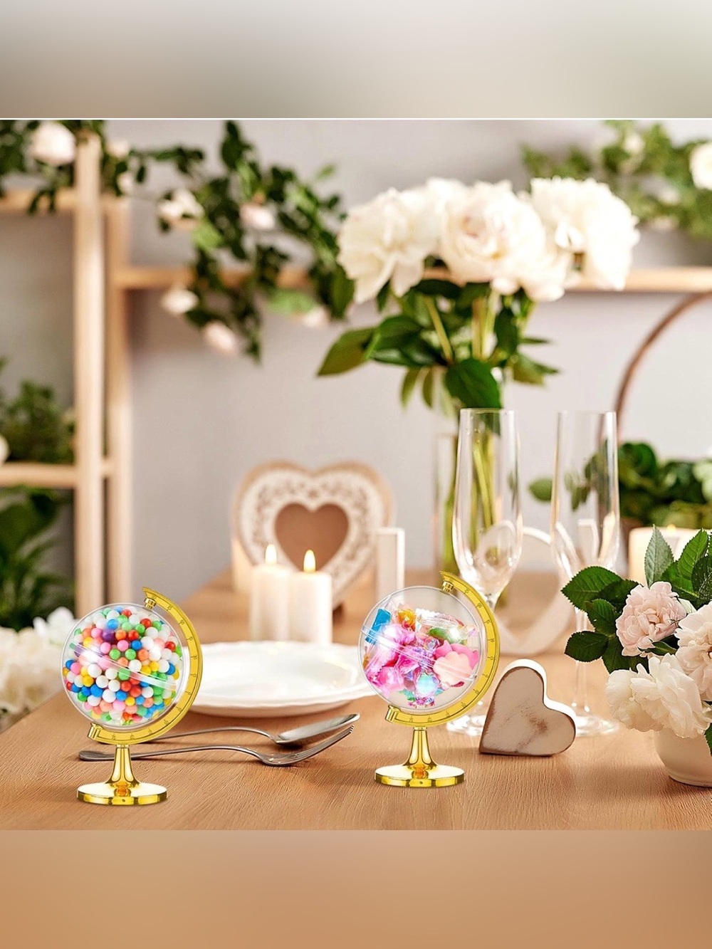Gold Globe Candy Holders - Party Table Decor